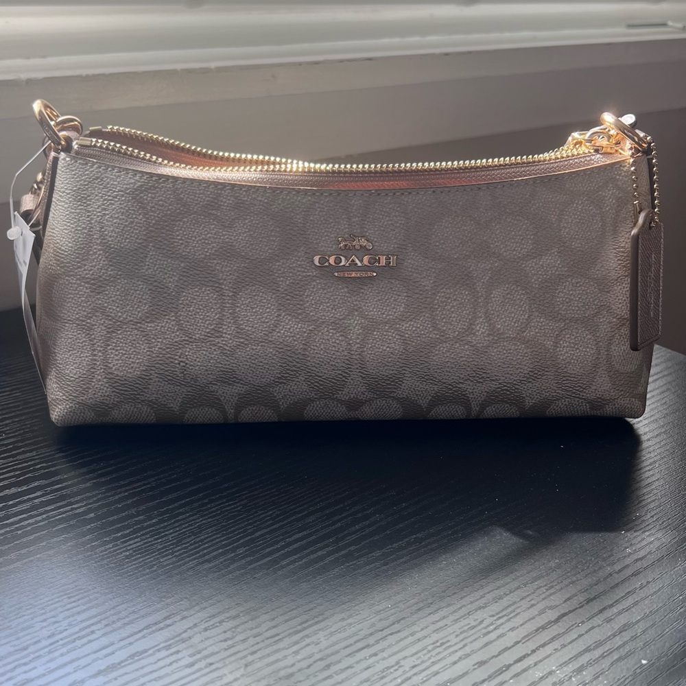 Coach Tan Signature Clutch